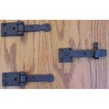 Agave Ironworks Agave Ironworks LA005-01 Speakeasy Hinge And Latch Set Flat Black LA005-01